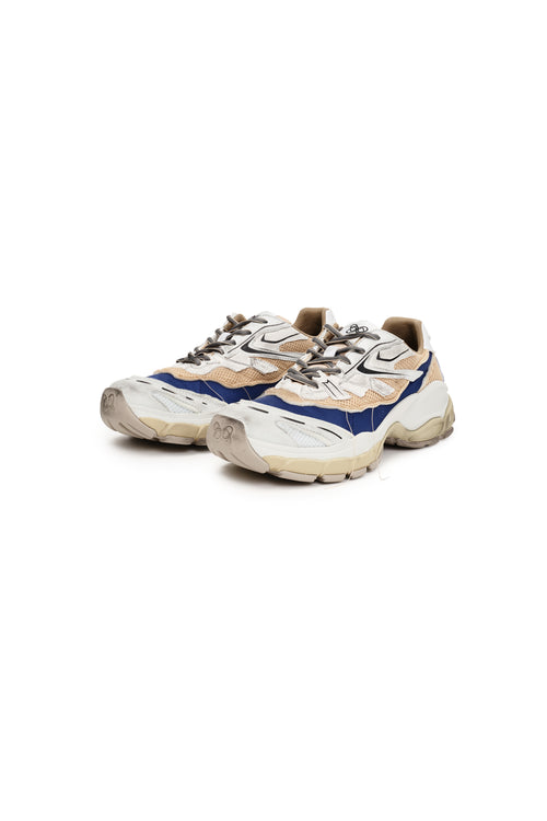 Khaki Split Distressed Sneakers