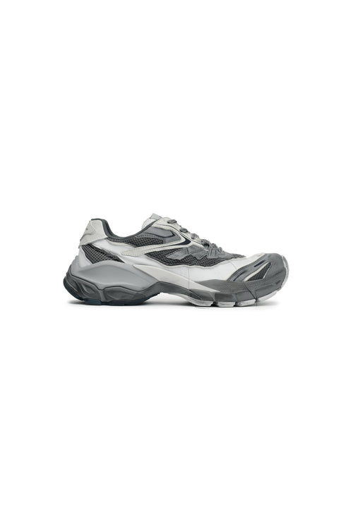 Grey Split Distressed Sneakers
