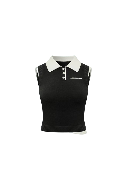 Black Wool Vest