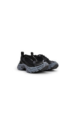 Black The Fusion Retro Running Shoes