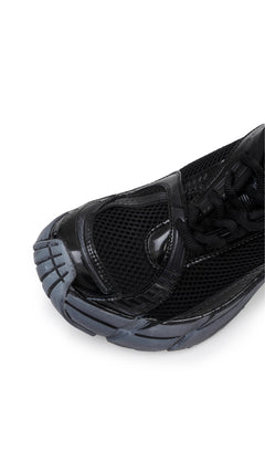 Black The Fusion Retro Running Shoes