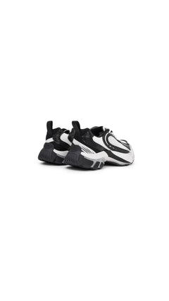 Black and White The Fusion Retro Running Shoes