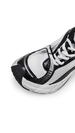 Black and White The Fusion Retro Running Shoes