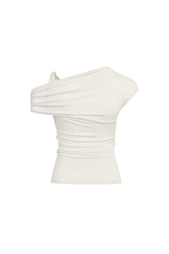 Apricot Asymmetric T-Shirt - ANN ANDELMAN