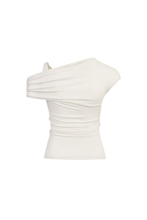 Apricot Asymmetric T-Shirt - ANN ANDELMAN