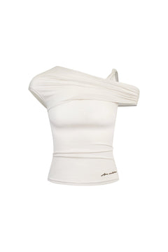 Apricot Asymmetric T-Shirt - ANN ANDELMAN