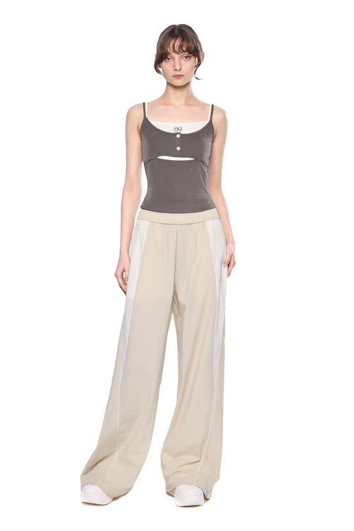 Apricot Colorblock Pants - ANN ANDELMAN