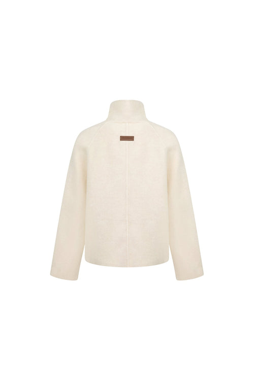 Apricot Double-faced Wool Coat - ANN ANDELMAN