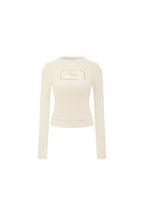 Apricot Faux Two - piece Long - Sleeved Knit Sweater - ANN ANDELMAN