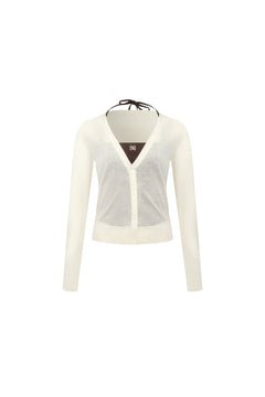 Apricot Halter Neck Two - piece Set - ANN ANDELMAN