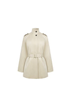 Apricot Mid-length Trench Coat - ANN ANDELMAN