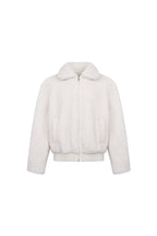 Apricot Notched Lapel Faux Fur Coat - ANN ANDELMAN