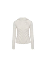 Apricot Patchwork Hooded Short Down Jacket - ANN ANDELMAN