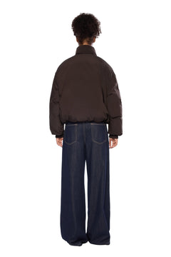 Apricot Reversible Color - blocked Down Jacket - ANN ANDELMAN