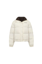 Apricot Reversible Color - blocked Down Jacket - ANN ANDELMAN