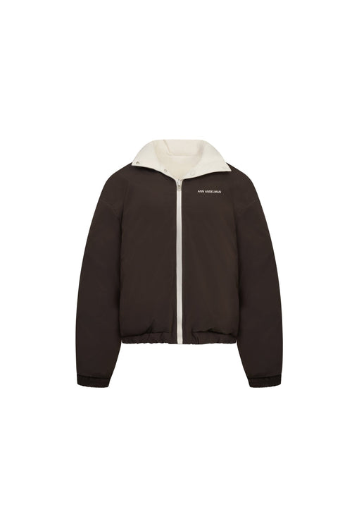 Apricot Reversible Color - blocked Down Jacket - ANN ANDELMAN