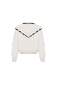 Apricot Sailor Collar Sweater - ANN ANDELMAN