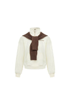 Apricot Shawl Half-zip Sweatshirt - ANN ANDELMAN