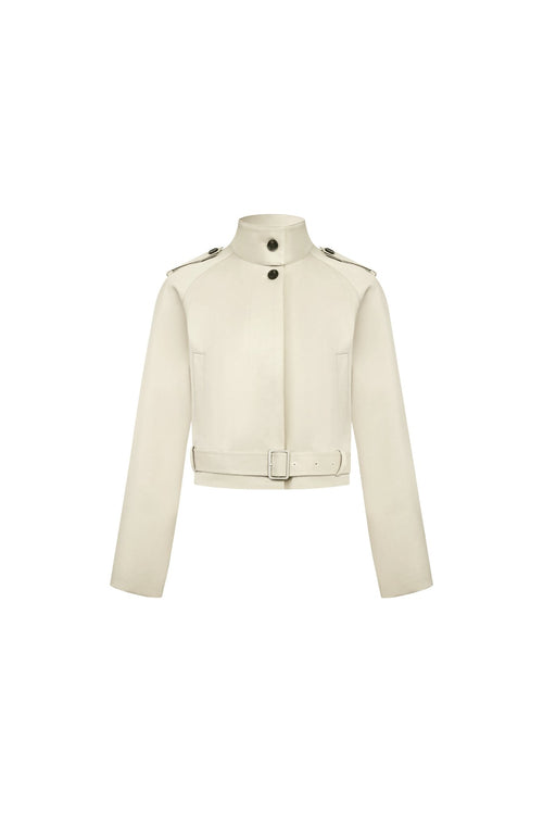 Apricot Short Trench Coat - ANN ANDELMAN