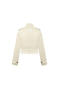 Apricot Short Trench Coat - ANN ANDELMAN