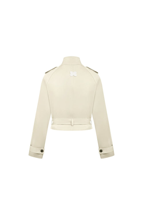 Apricot Short Trench Coat - ANN ANDELMAN