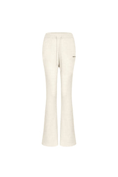 Apricot Slim - fit Ribbed Flared Trousers - ANN ANDELMAN