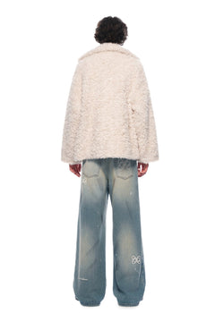 Apricot Stand - up Collar Fleece Jacket - ANN ANDELMAN