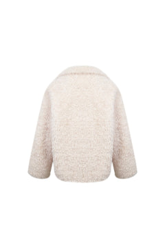 Apricot Stand - up Collar Fleece Jacket - ANN ANDELMAN