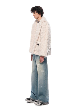 Apricot Stand - up Collar Fleece Jacket - ANN ANDELMAN