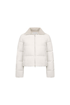 Apricot Stand - up Collar Slim - fit Down Jacket - ANN ANDELMAN