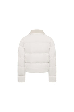 Apricot Stand - up Collar Slim - fit Down Jacket - ANN ANDELMAN