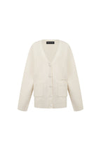 Apricot Textured Knit Cardigan - ANN ANDELMAN