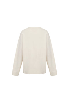 Apricot Textured Knit Cardigan - ANN ANDELMAN