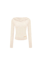 Apricot Turtleneck Hooded Knit Top - ANN ANDELMAN