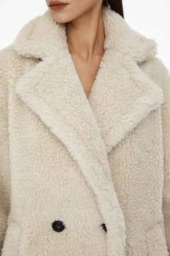 Apricot Woolen Coat - ANN ANDELMAN