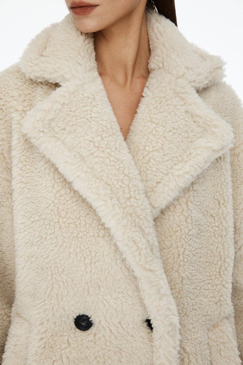 Apricot Woolen Coat - ANN ANDELMAN