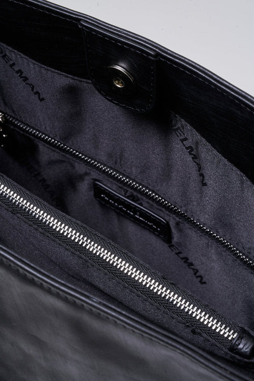 Avenue Black Large - capacity Shoulder Tote Bag - ANN ANDELMAN