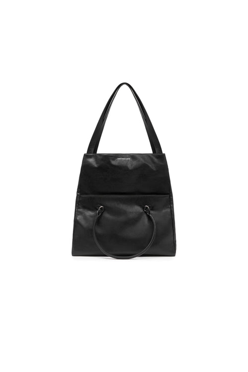 Avenue Black Large - capacity Shoulder Tote Bag - ANN ANDELMAN