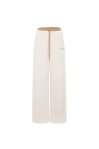 Beige Fleece Wide - leg Pants - ANN ANDELMAN