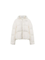 Beige Simple Down Jacket - ANN ANDELMAN