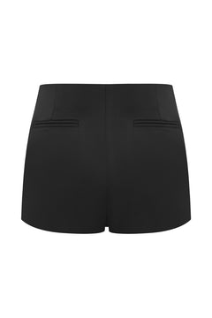 Black Acetate Bow Skort - ANN ANDELMAN