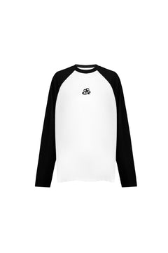 Black and White Raglan Long - sleeves - ANN ANDELMAN