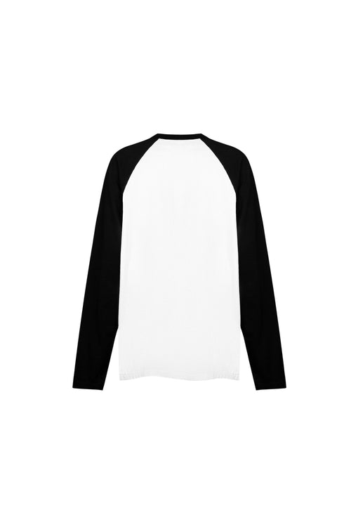 Black and White Raglan Long - sleeves - ANN ANDELMAN