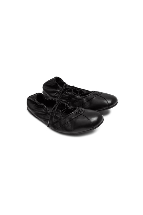 Black Ballet-style Flats - ANN ANDELMAN