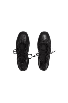 Black Ballet-style Flats - ANN ANDELMAN