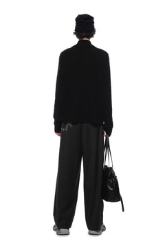 Black Cable Knit Cardigan - ANN ANDELMAN