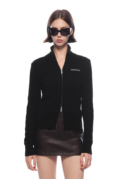 Black Cable Knit Cardigan - ANN ANDELMAN