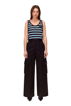 Black Cargo Pants - ANN ANDELMAN