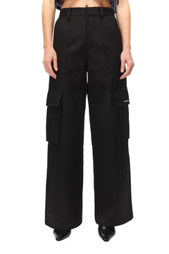 Black Cargo Pants - ANN ANDELMAN