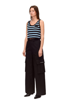 Black Cargo Pants - ANN ANDELMAN